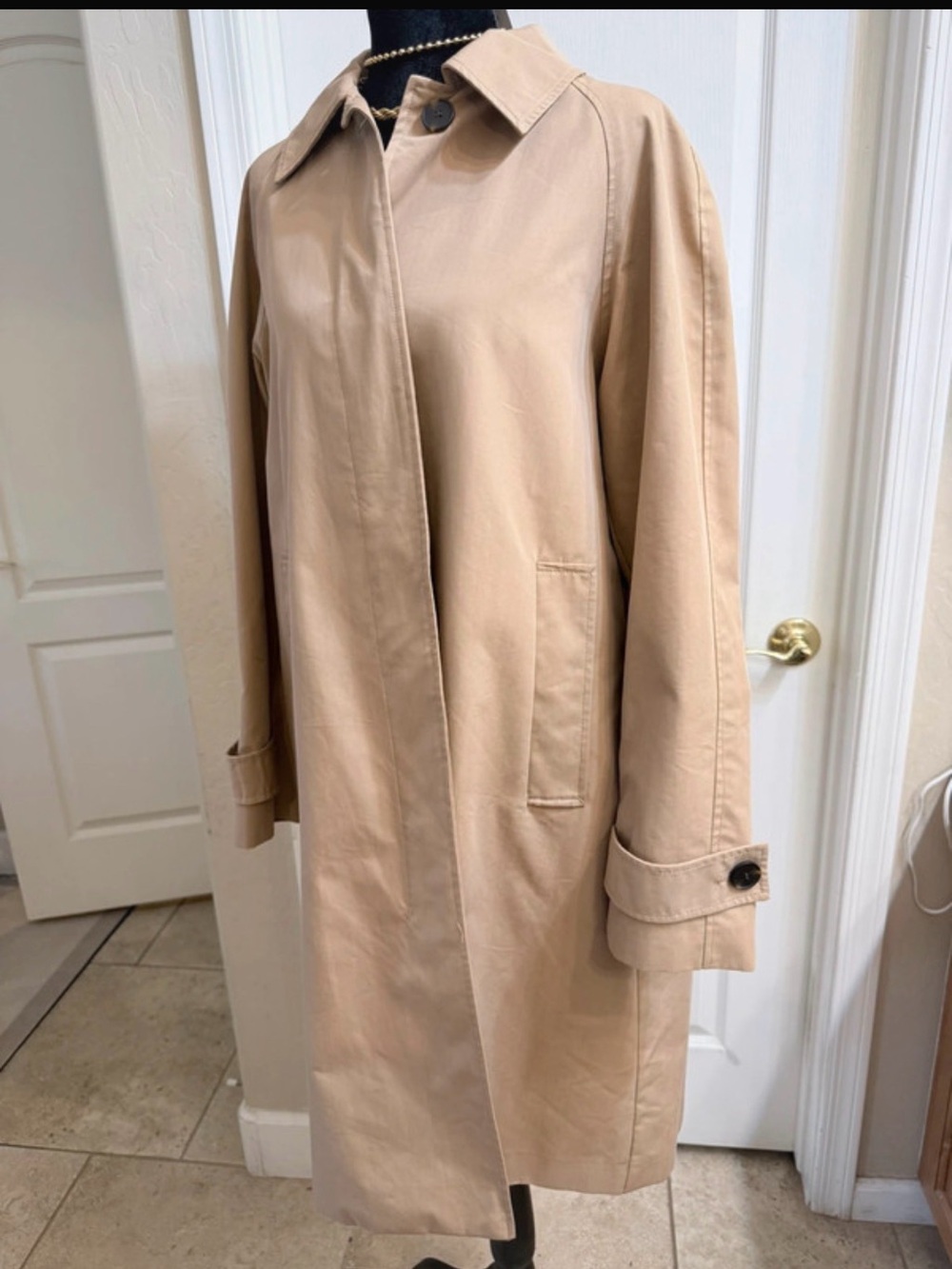 H&M Neutral Beige Classic Trench Coat